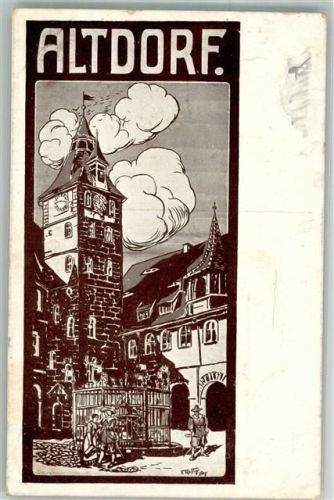 Altdorf 1912 sign. Felle Eug.