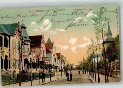 Flensburg 1904 Wrangelstrasse Villen