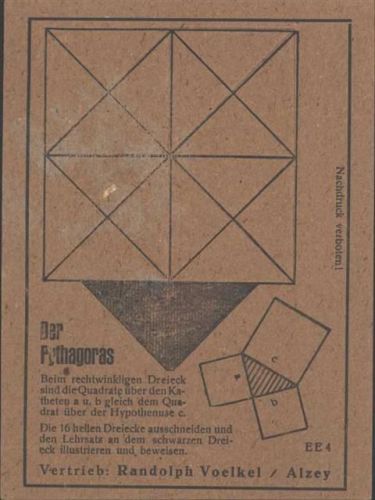 Bastel-AK, Teile ausbrechbar, Der Pythagoras Feldpost WK I / WK II