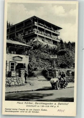 Berchtesgaden Haus Körber Motorradgespann