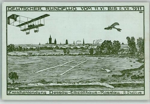 O4500 Dessau , Anh Deutscher Rundflug 1911 Rosslau Flugtag BOAKC