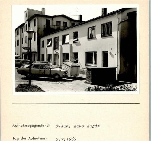 Büsum Foto montiert auf Karton HAus Magda