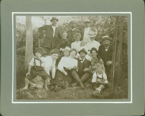 Landshut Gruppenfoto Ort handschriftlich
