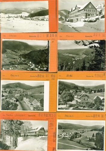 Obertal Lot mit 18 AK Musterkarten Original aus Metzarchiv Bestellvorgänge und Auflagenzahlen