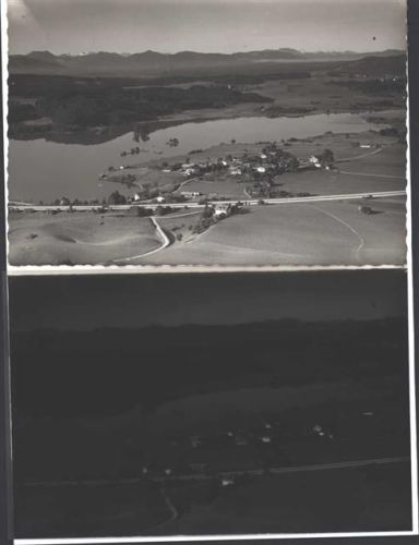 Großseeham Luftbild mit Negativ