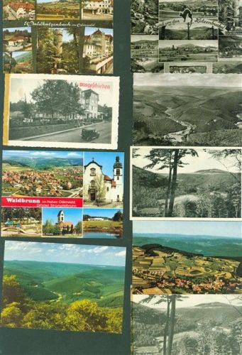 W6935 Waldkatzenbach und Umgebung Lot mit 25 AK Originale aus dem Archiv des Metzverlags Klebereste Rückseitig Mönch Posten 21 bis 100 AK
