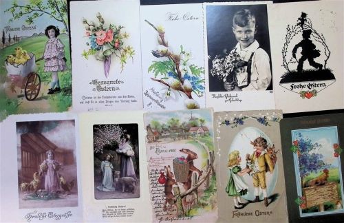 Lot mit 21 AK oft Gebrauchsspuren