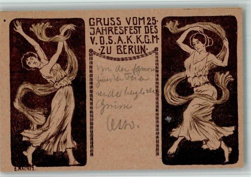 W1000 Berlin Mitte Jugendstil 25. Jahresfest des V.D.S.A.K .K.G.M. zu Berlin Kunstgeschichte Berlin BOAKC