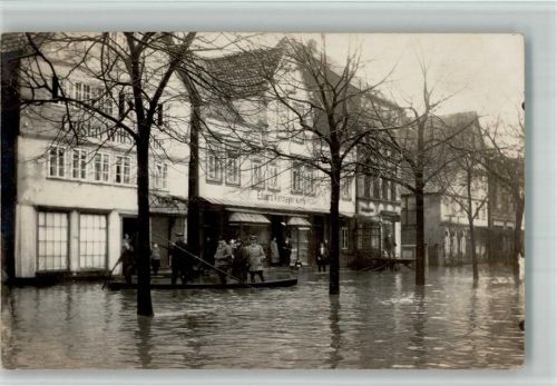 Stadtoldendorf Hochwasser Katastrophe Geschäft Eduard Vietmeyer Ort handschriftlich Privatfoto AK