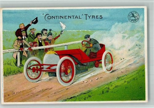 1906 - 1912 Tyres Autorennen Motorsport Lithographie