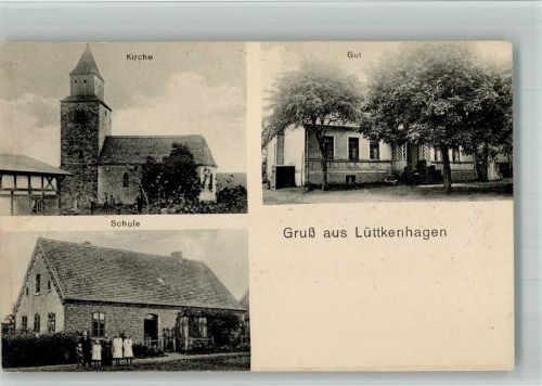 Gollnow Lüttkenhagen Kirche Gut Schule