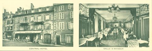 Murat Central-Hotel Aussen-und Innenansicht Klappkarte