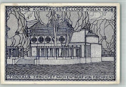 Köln Stadt 1906 Offizielle Karte Nr. 2 Kunstausstellung Architekt Peter Behrens