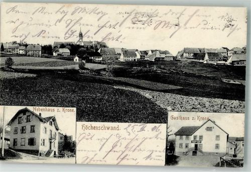 Höchenschwand 1906 Gasthaus zur Krone Dependance zur Krone