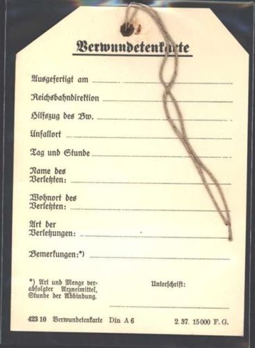Verwundetenkarte