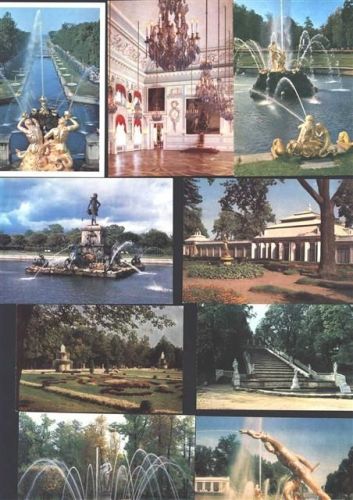 St. Petersburg Petrodvorec , Lot mit 24 div AK