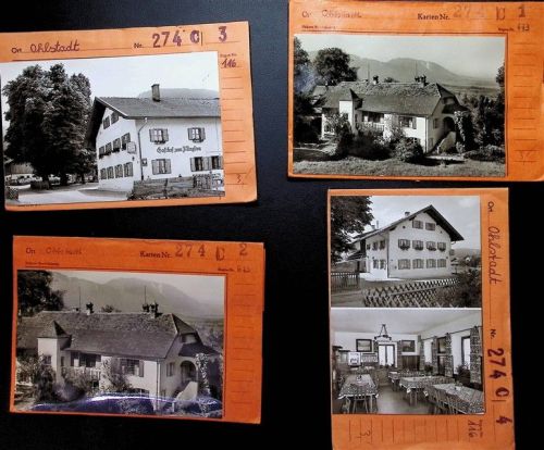 Ohlstadt Lot mit 4 AK Musterkarten Original aus Metzarchiv Bestellvorgänge und Auflagenzahlen
