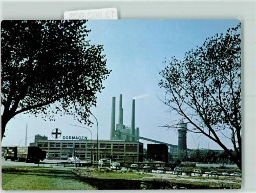 Dormagen Einfahrt am Kraftwerk des Bayer Werkes Werksfoto