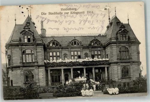 Heidelberg 1914 Stadthalle zur Kriegszeit 1914