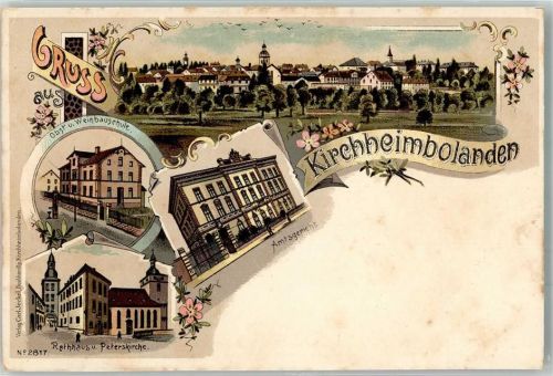 Kirchheimbolanden Rathaus Peterskirche Obst- u. Weinbauschule Amtsgericht