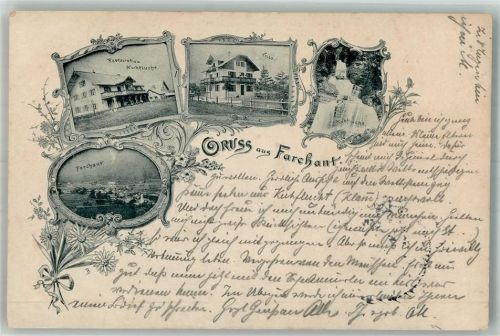 Farchant 1897 Gasthaus Kuhflucht Villa Die Kuhflucht-Wasserfall