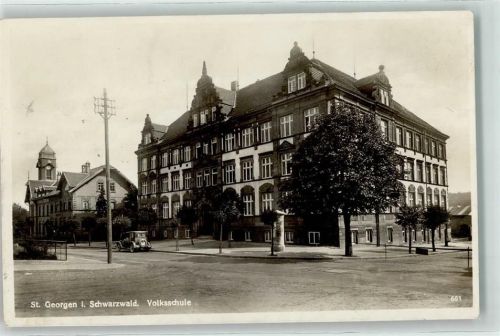 St. Georgen Volksschule Oldtimer Litfaßsäule
