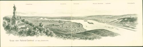 Rüdesheim 1904 Niederwald Denkmal