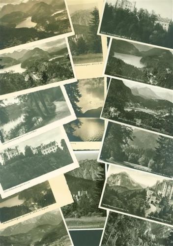 Hohenschwangau Lot mit 25 AK Schloss