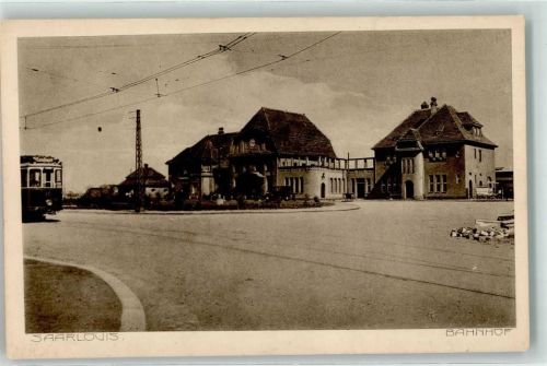 Saarlouis Bahnhof Straßenbahn Mast