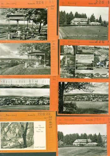 Bonndorf Lot mit 14 AK Musterkarten Original aus Metzarchiv Bestellvorgänge und Auflagenzahlen