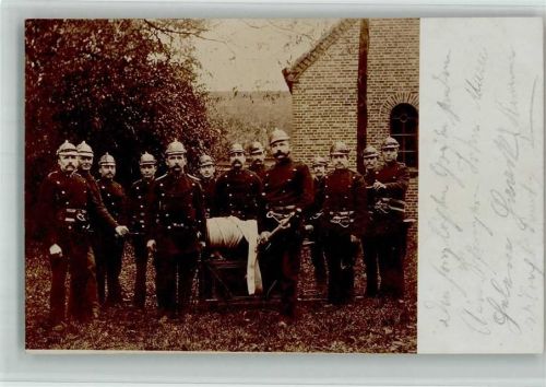 21502 W2054 Geesthacht 1902 BOAKC Freiwillige Feuerwehr Uniform Ort lt. Stempel