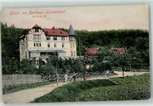 Luftkurort Lückendorf 1908 Kurhaus Lückendorf Fahrrad