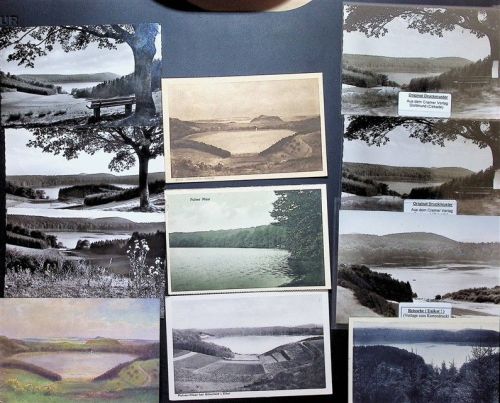 Gillenfeld Lot mit 9 AK und 8 Fotos Plver-Maar