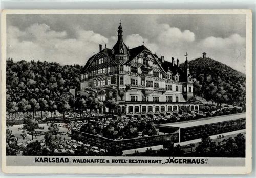 Karlovy Vary Waldkaffee Cafe Hotel Gasthaus Jägerhaus