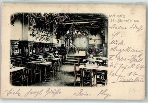 Kreuzberg 1915 Aschinger´s 25 te Bierquelle Innen