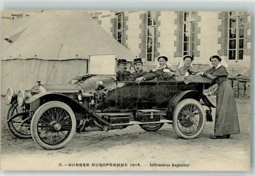 Englische Krankenschwestern Militär Fahrzeug