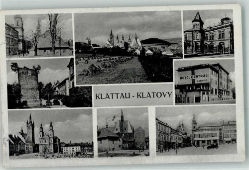 Klatovy Hotel Central WK II Stempel