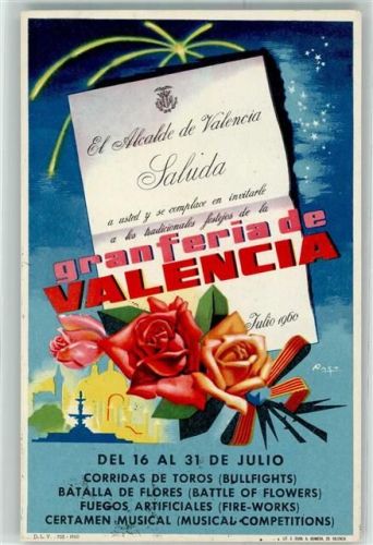 Valencia gran feria sign.