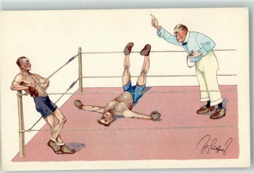 Boxkampf Ring KO Ringrichter BKW I Nr 278-6