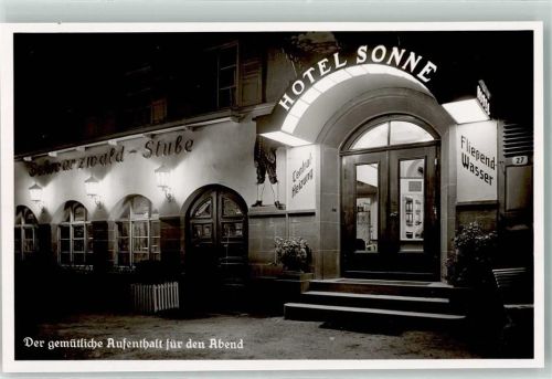 Bad Herrenalb Hotel Sonne Schwarzwald-Stube Nachtaufnahme