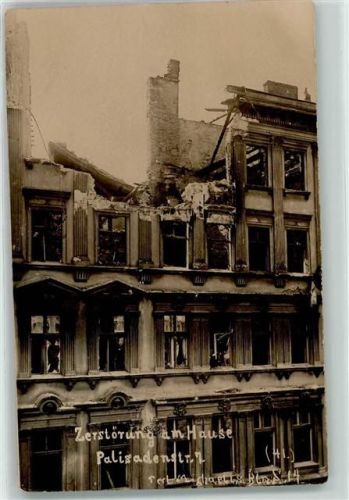 Friedrichshain Zerstörung am Hause Palisadenstraße 7 Krieg