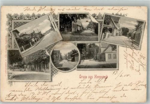 Hennstedt 1900 Straßen-Ansichten