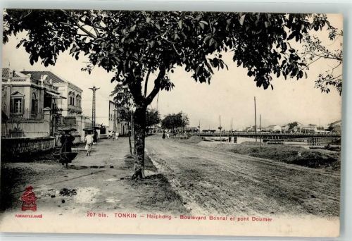 Haiphong Boulevard Bonnai und Doumer Brücke