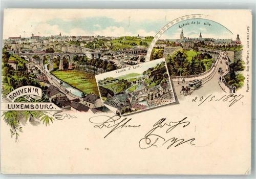 Luxembourg 1897 Vallee d`Eich