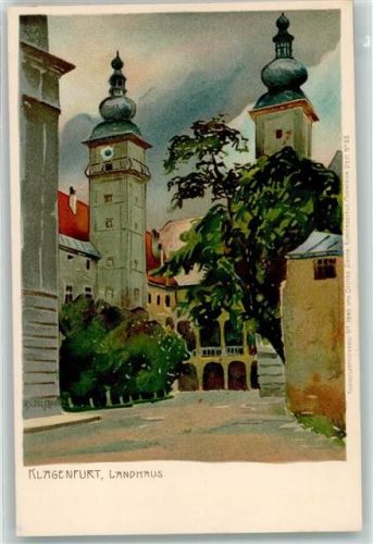 9020 Klagenfurt 01.Bez.:Innere Stadt Künstlerkarte Landhaus