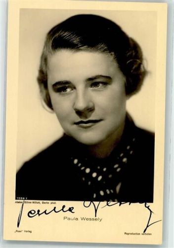 Original Unterschriften/ Autogramm Wessely Paula Filmschauspieler Foto AK