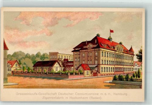 Hockenheim Zigarrenfabrik Großeinkaufs-Gesellschaft Deutscher Consumvereine Hamburg
