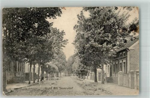 Sieversdorf 1913 Dorfstrasse Bahnpost