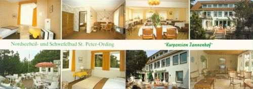 Sankt Peter-Ording Kurpension Tannenhof Innen- und Aussenansicht