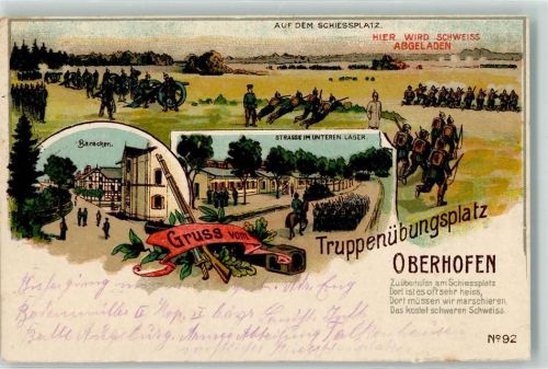 Oberhoffen-sur-Moder 1915 Truppenübungsplatz Oberhofen auf dem Schießplatz